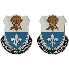 Special Troops Battalion, 82nd Airborne Division Unit Crest (Courage Commitment)